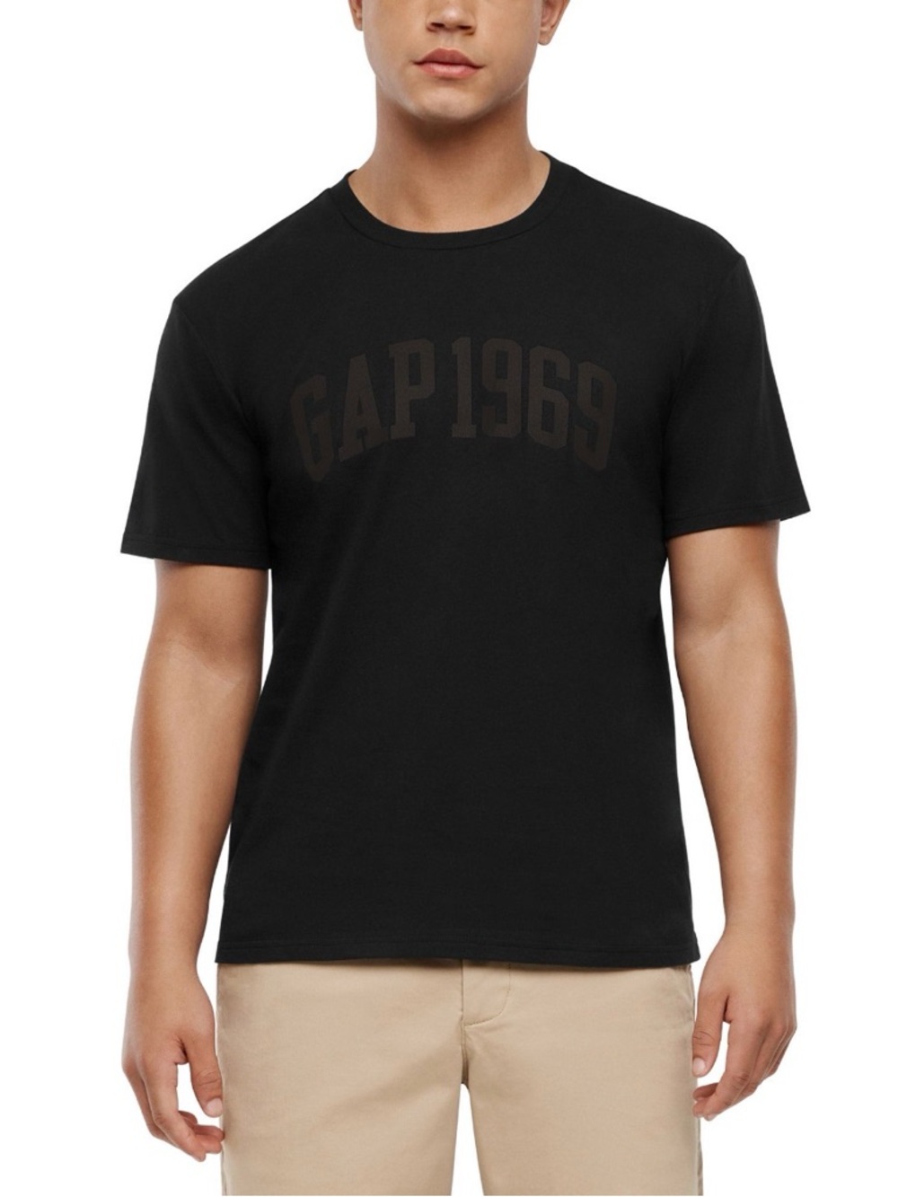 GAP 1969 Logo Tee Black Crew Neck T-Shirt Men’s XL NWT